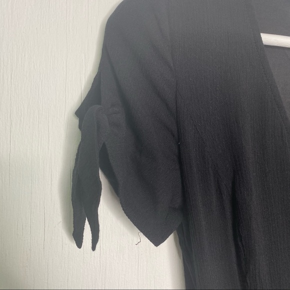 Lulus Kiss and Pastel Black Wrap Dress - Picture 6 of 10